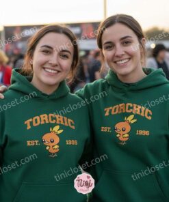 Torchic Embroidered Sweatshirt, Vintage Est. 1996 Pokemon Crewneck, Cute Fire Starter Hoodie (1)