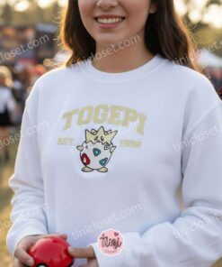 Togepi Embroidered Sweatshirt, Vintage Est. 1996 Pokemon Crewneck, Cute Fairy Type Pullover 3 Togepi Embroidered Sweatshirt, Vintage Est. 1996 Pokemon Crewneck, Cute Fairy Type Pullover (3)