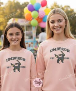 Umbreon Embroidered Sweatshirt, Vintage Est. 1996 Pokemon Crewneck, Dark Type Eeveelution Pullover 2 Umbreon Embroidered Sweatshirt, Vintage Est. 1996 Pokemon Crewneck, Dark Type Eeveelution Pullover (3)