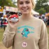 Wobbuffet Embroidered Sweatshirt, Vintage Est. 1996 Pokemon Crewneck, Psychic Type Pullover
