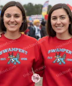 Swampert Embroidered Sweatshirt, Vintage Est. 1996 Pokemon Crewneck, Hoenn Water Starter Pullover (3)