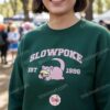 Slowpoke Embroidered Sweatshirt, Vintage Est. 1996 Pokemon Crewneck, Gen 1 Kanto Water Type Pullover