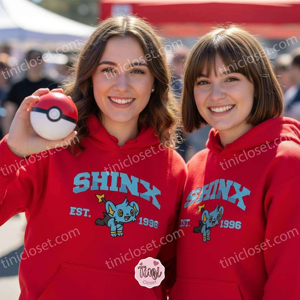 Shinx Embroidered Sweatshirt, Vintage Est. 1996 Pokemon Crewneck, Sinnoh Electric Type Pullover Shinx Embroidered Sweatshirt, Vintage Est. 1996 Pokemon Crewneck, Sinnoh Electric Type Pullover