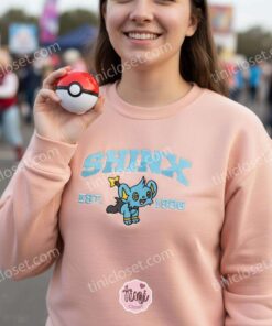Shinx Embroidered Sweatshirt, Vintage Est. 1996 Pokemon Crewneck, Sinnoh Electric Type Pullover 3 Shinx Embroidered Sweatshirt, Vintage Est. 1996 Pokemon Crewneck, Sinnoh Electric Type Pullover (3)