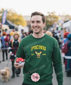 Pichu Embroidered Sweatshirt, Vintage Est. 1996 Pokemon Crewneck, Bestie Matching Shirts, Johto Region Design 1 Pichu Embroidered Sweatshirt, Vintage Est. 1996 Pokemon Crewneck, Bestie Matching Shirts, Johto Region Design (1)