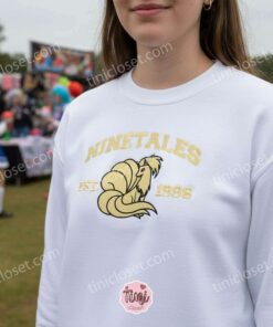 Ninetales Embroidered Sweatshirt, Vintage Est. 1996 Pokemon Crewneck, Anniversary Gift (1)