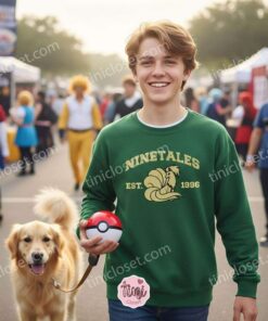 Ninetales Embroidered Sweatshirt, Vintage Est. 1996 Pokemon Crewneck, Anniversary Gift (2)