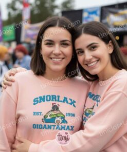 Snorlax Gigantamax Embroidered Sweatshirt, Vintage Est. 1996 Pokemon Crewneck, Galentine Gift Ideas (1)