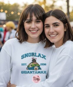 Snorlax Gigantamax Embroidered Sweatshirt, Vintage Est. 1996 Pokemon Crewneck, Galentine Gift Ideas (3)