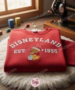 Disneyland Pooh Santa Hat Embroidered Sweatshirt, Disney Christmas Embroidered Sweatshirt, Best Christmas Gift Ideas 1 Disneyland Pooh Santa Hat Embroidered Sweatshirt, Disney Christmas Embroidered Sweatshirt, Best Christmas Gift Ideas (1)