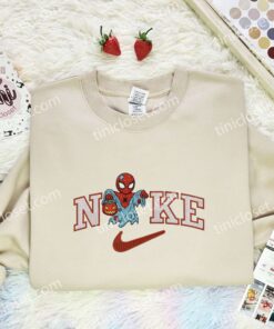 Spider Man Marvel Halloween Team Embroidered Shirt, Movie Embroidered Hoodie, Halloween Embroidered T Shirt (1)