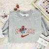 Spider-Man Marvel Halloween Team Embroidered Shirt, Movie Embroidered Hoodie, Halloween Embroidered T-Shirt