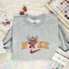 Stitch Iron Man Embroidered Shirt, Marvel Movie Embroidered Hoodie, Disney Characters Embroidered T-Shirt