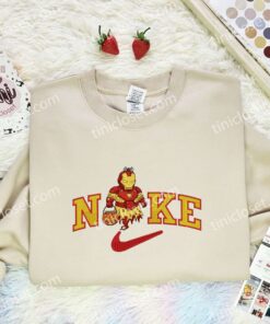 Tony Stark Marvel Halloween Team Embroidered Shirt, Movie Embroidered Hoodie, Halloween Embroidered T-Shirt