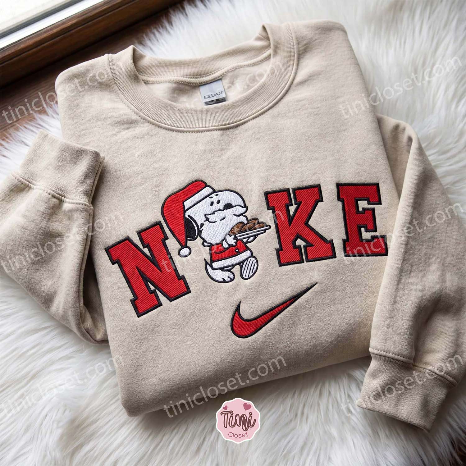 Santa Snoopy Christmas Embroidered Sweatshirt, Holiday Crewneck, Cozy Gifts For Girlfriend, Boyfriend Hoodie Gift Santa Snoopy Christmas Embroidered Sweatshirt, Holiday Crewneck, Cozy Gifts For Girlfriend, Boyfriend Hoodie Gift
