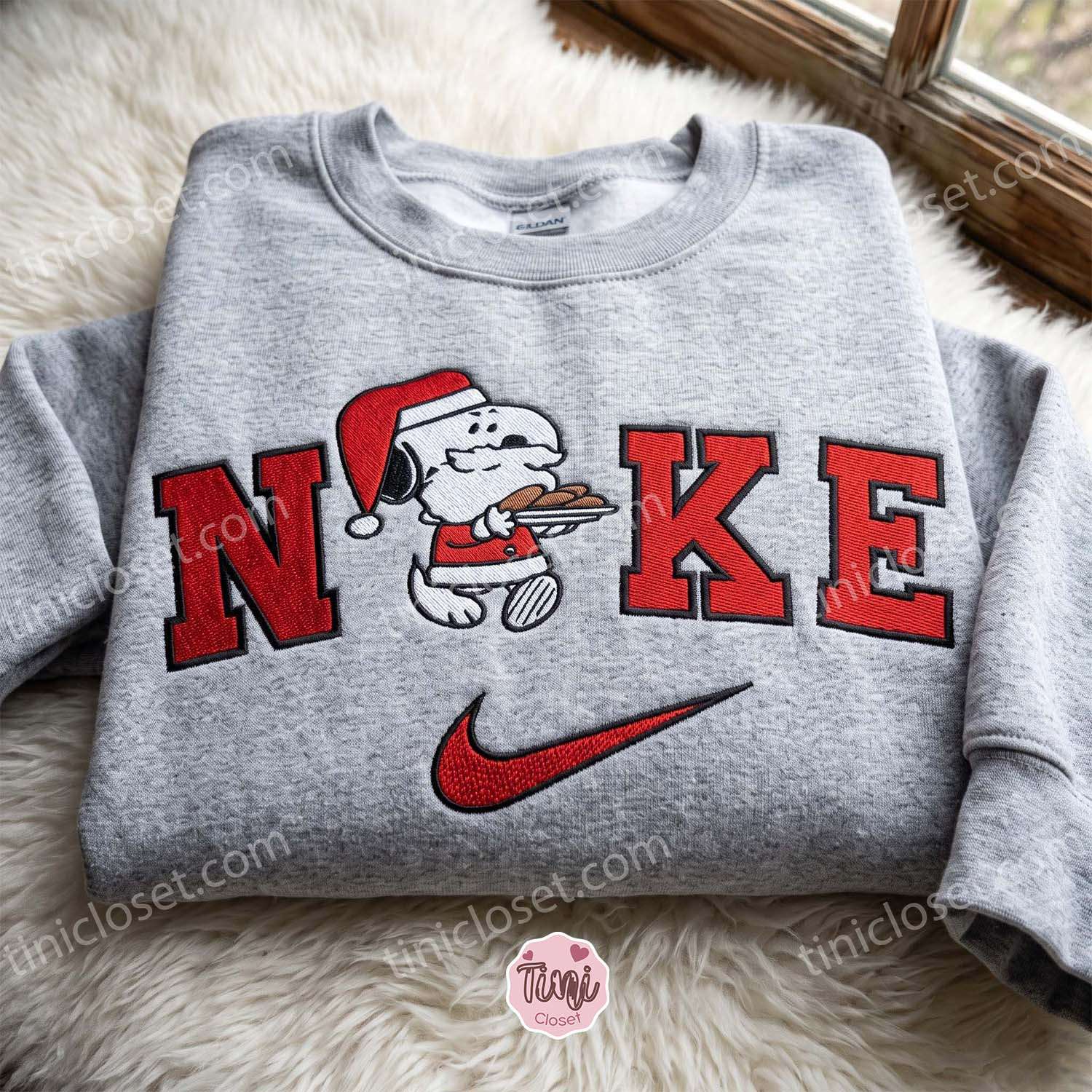 Santa Snoopy Christmas Embroidered Sweatshirt, Holiday Crewneck, Cozy Gifts For Girlfriend, Boyfriend Hoodie Gift Santa Snoopy Christmas Embroidered Sweatshirt, Holiday Crewneck, Cozy Gifts For Girlfriend, Boyfriend Hoodie Gift
