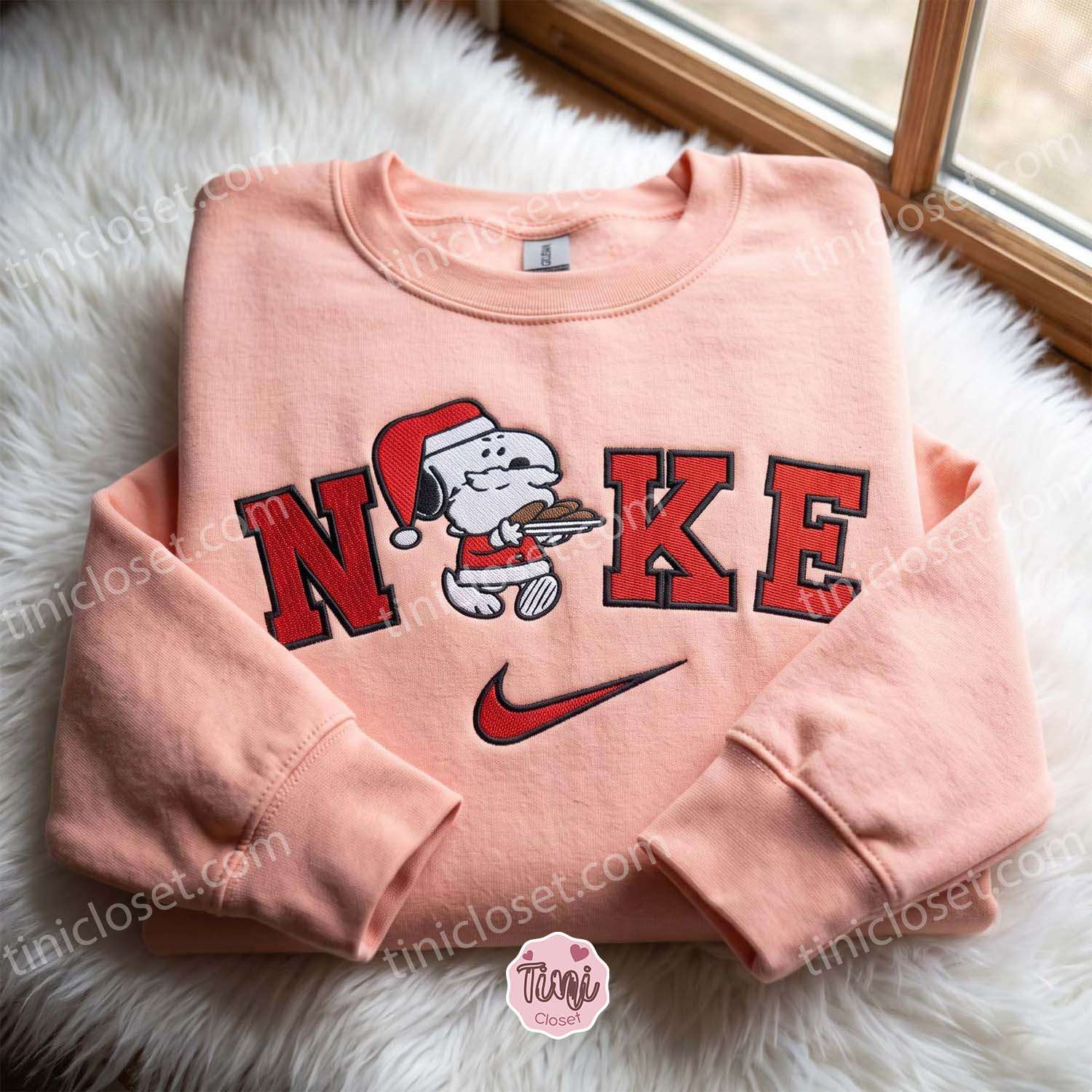 Santa Snoopy Christmas Embroidered Sweatshirt, Holiday Crewneck, Cozy Gifts For Girlfriend, Boyfriend Hoodie Gift Santa Snoopy Christmas Embroidered Sweatshirt, Holiday Crewneck, Cozy Gifts For Girlfriend, Boyfriend Hoodie Gift