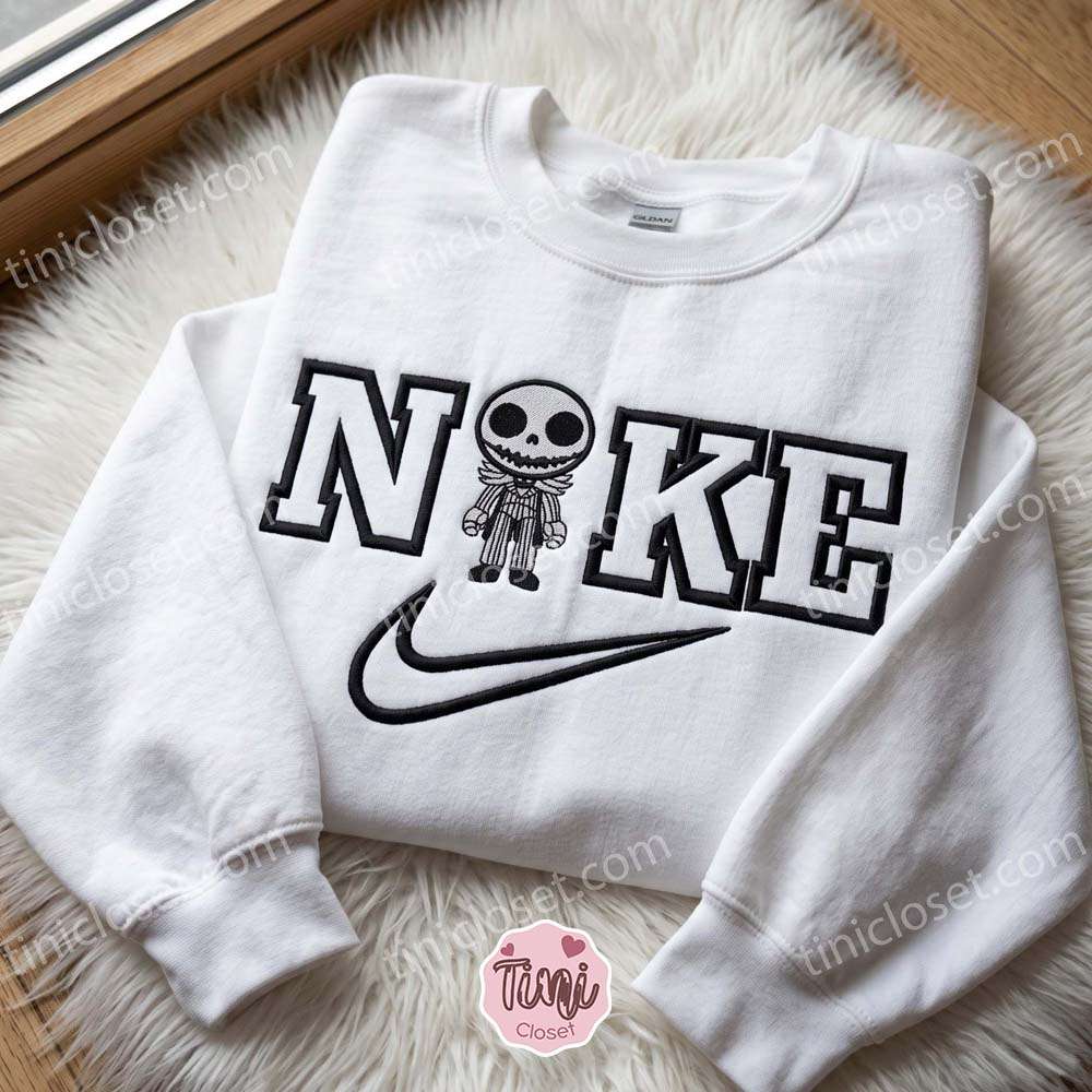 Chibi Jack Embroidered Hoodie, Horror Movie Characters Embroidered Shirt, Best Halloween Gift Ideas Chibi Jack Embroidered Hoodie, Horror Movie Characters Embroidered Shirt, Best Halloween Gift Ideas