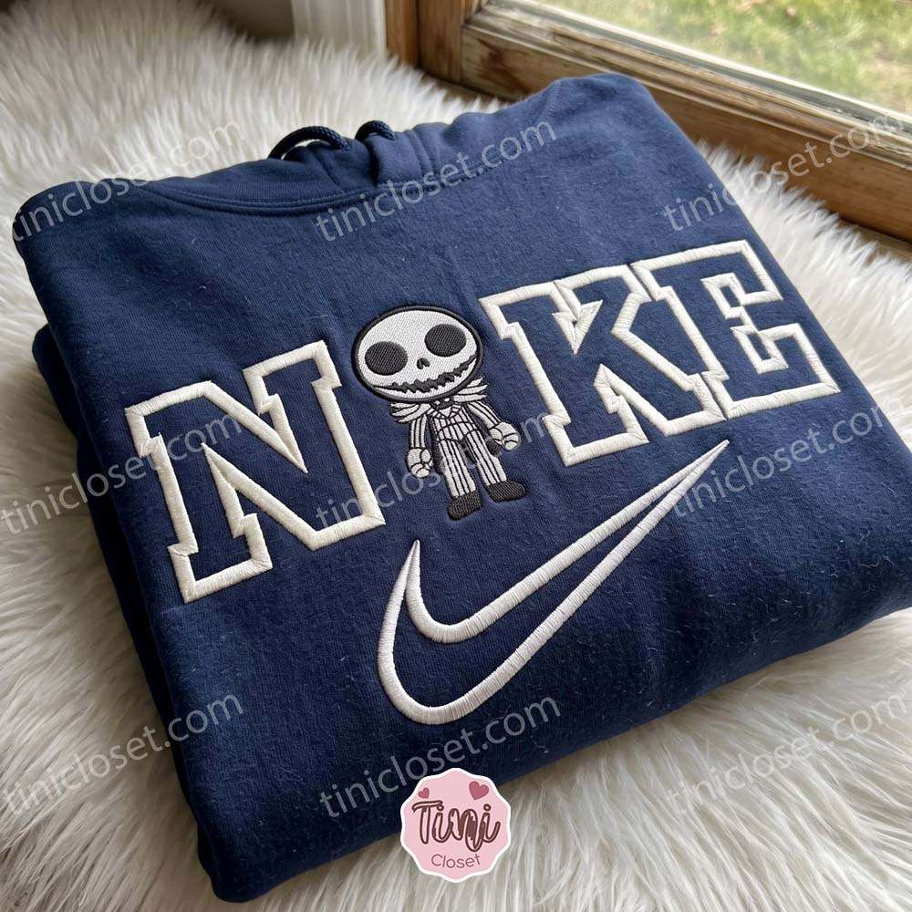 Chibi Jack Embroidered Hoodie, Horror Movie Characters Embroidered Shirt, Best Halloween Gift Ideas Chibi Jack Embroidered Hoodie, Horror Movie Characters Embroidered Shirt, Best Halloween Gift Ideas