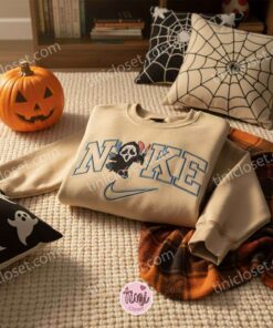 Stitch Cosplay Ghostface Scream Embroidered Hoodie, Slasher Ohana Experiment 626 Sweatshirt, Spooky Halloween Slasher Apparel, Gift for Him Her (2)