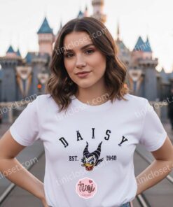 Daisy Duck Maleficent Evil Est. 1940 Embroidered Sweatshirt, Halloween Embroidered Shirt, Disney Embroidered Hoodie (1)