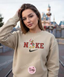 Christmas Donald Duck Laughing Embroidered Sweatshirt, Disney Movie Christmas Embroidered Shirt, Best Christmas Gift Ideas