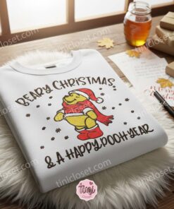 Pooh Beary Christmas Embroidered Sweatshirt, Disney Characters Embroidered Shirt, Best Christmas Day Gift Ideas 2 Pooh Beary Christmas Embroidered Sweatshirt, Disney Characters Embroidered Shirt, Best Christmas Day Gift Ideas (2)
