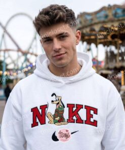 Pluto Christmas Embroidered Sweatshirt, Disney Characters Embroidered Shirt, Best Christmas Day Gift Ideas