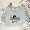 Chibi Giyu Tomioka Embroidered Shirt, Demon Slayer Embroidered Hoodie, Anime Embroidered T-Shirt