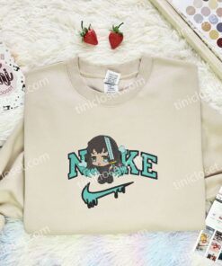 Chibi Muichiro Embroidered Shirt, Demon Slayer Embroidered Hoodie, Anime Embroidered T Shirt (3)