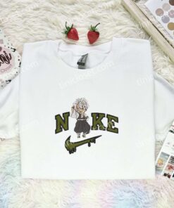 Chibi Sanemi Embroidered Shirt, Demon Slayer Embroidered Hoodie, Anime Embroidered T Shirt (1)