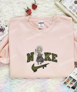 Chibi Sanemi Embroidered Shirt, Demon Slayer Embroidered Hoodie, Anime Embroidered T Shirt (2)
