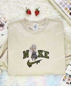 Chibi Sanemi Embroidered Shirt, Demon Slayer Embroidered Hoodie, Anime Embroidered T Shirt (3)