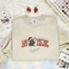 Jack The Reaper Xmas Embroidered Shirt, Halloween Embroidered Hoodie, Christmas Embroidered T-Shirt