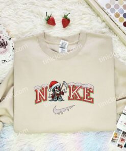 Jack The Reaper Xmas Embroidered Shirt, Halloween Embroidered Hoodie, Christmas Embroidered T Shirt (2)