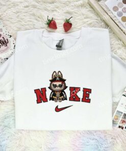 Labubu Pirate Embroidered Shirt, Art Toy Embroidered Hoodie, Halloween Embroidered Sweatshirt