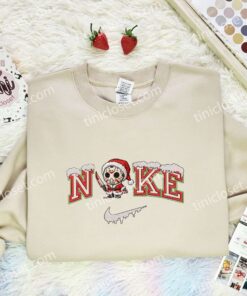 Jason Voorhees Xmas Embroidered Shirt, Halloween Embroidered Hoodie, Christmas Embroidered T-Shirt