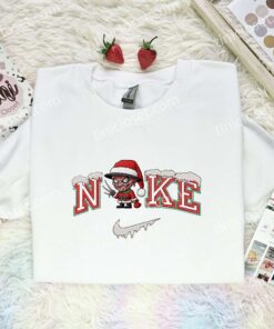Freddy Krueger Xmas Embroidered Shirt, Halloween Embroidered Hoodie, Christmas Embroidered T Shirt (1)