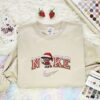Freddy Krueger Xmas Embroidered Shirt, Halloween Embroidered Hoodie, Christmas Embroidered T-Shirt