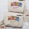 Winnie The Pooh Embroidered Couples Shirts, Disney Characters Embroidered Sweatshirts, Couple Embroidered Hoodies