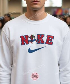 Spider Man Embroidered Hoodie, Spidey Swoosh Crewneck, Marvel Superhero Custom Streetwear (1)