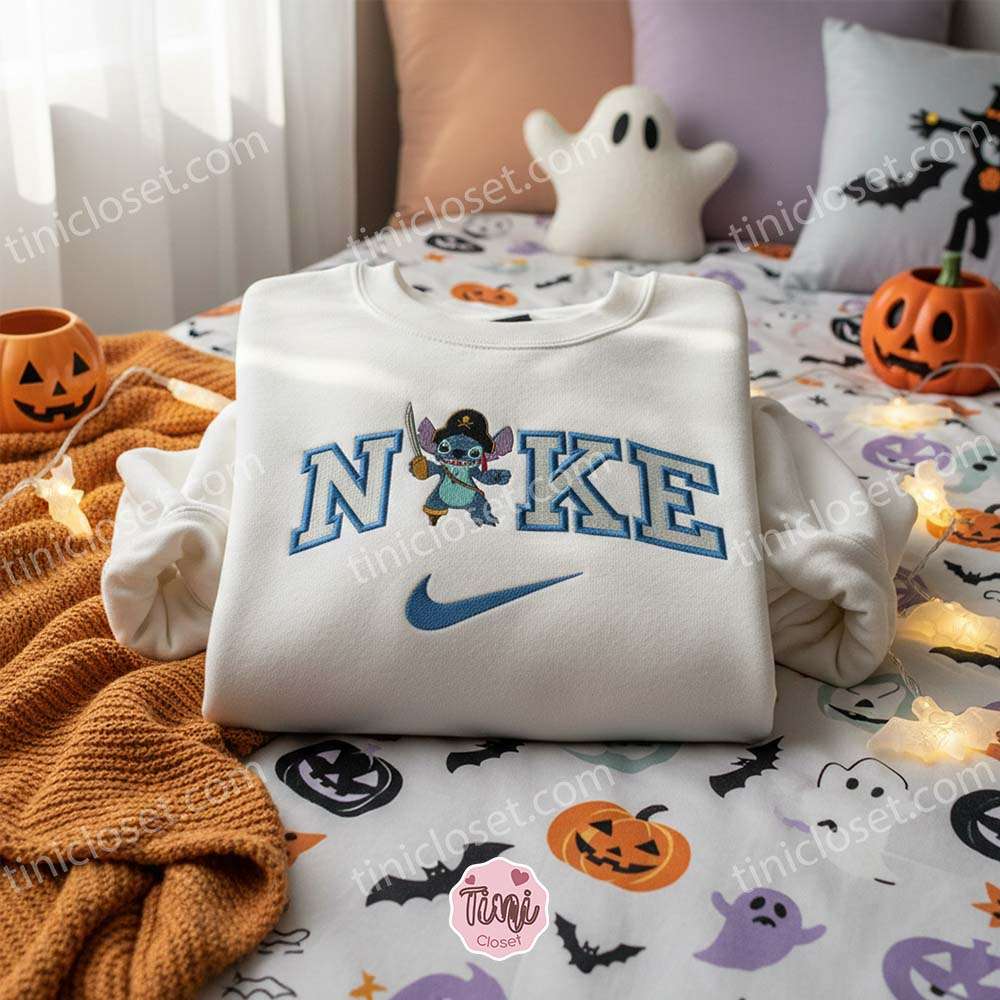 Stitch Cosplay Pirate Captain Halloween Embroidered Sweatshirt, Custom Treasure Hunt Stitchmas Hoodie, Ohana Pirate King Spirit Shirt, Gift for Him Her Stitch Cosplay Pirate Captain Halloween Embroidered Sweatshirt, Custom Treasure Hunt Stitchmas Hoodie, Ohana Pirate King Spirit Shirt, Gift for Him Her