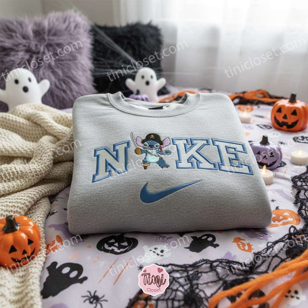 Stitch Cosplay Pirate Captain Halloween Embroidered Sweatshirt, Custom Treasure Hunt Stitchmas Hoodie, Ohana Pirate King Spirit Shirt, Gift for Him Her Stitch Cosplay Pirate Captain Halloween Embroidered Sweatshirt, Custom Treasure Hunt Stitchmas Hoodie, Ohana Pirate King Spirit Shirt, Gift for Him Her