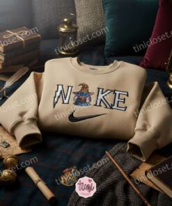 Stitch Cosplay Harry Potter Embroidered Sweatshirt, Hogwarts Sorting Hat Hoodie, Magical Ohana Wizard Spirit Shirt, Gift for Potterheads