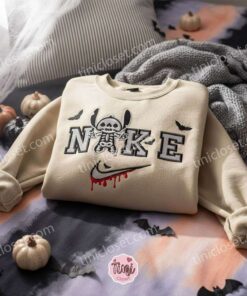 Stitch Skeleton Suit Halloween Cosplay Embroidered Hoodie, Spooky Skeleton Experiment 626 Sweatshirt, Disney Ghostly Adventure Apparel, Gift for Him Her