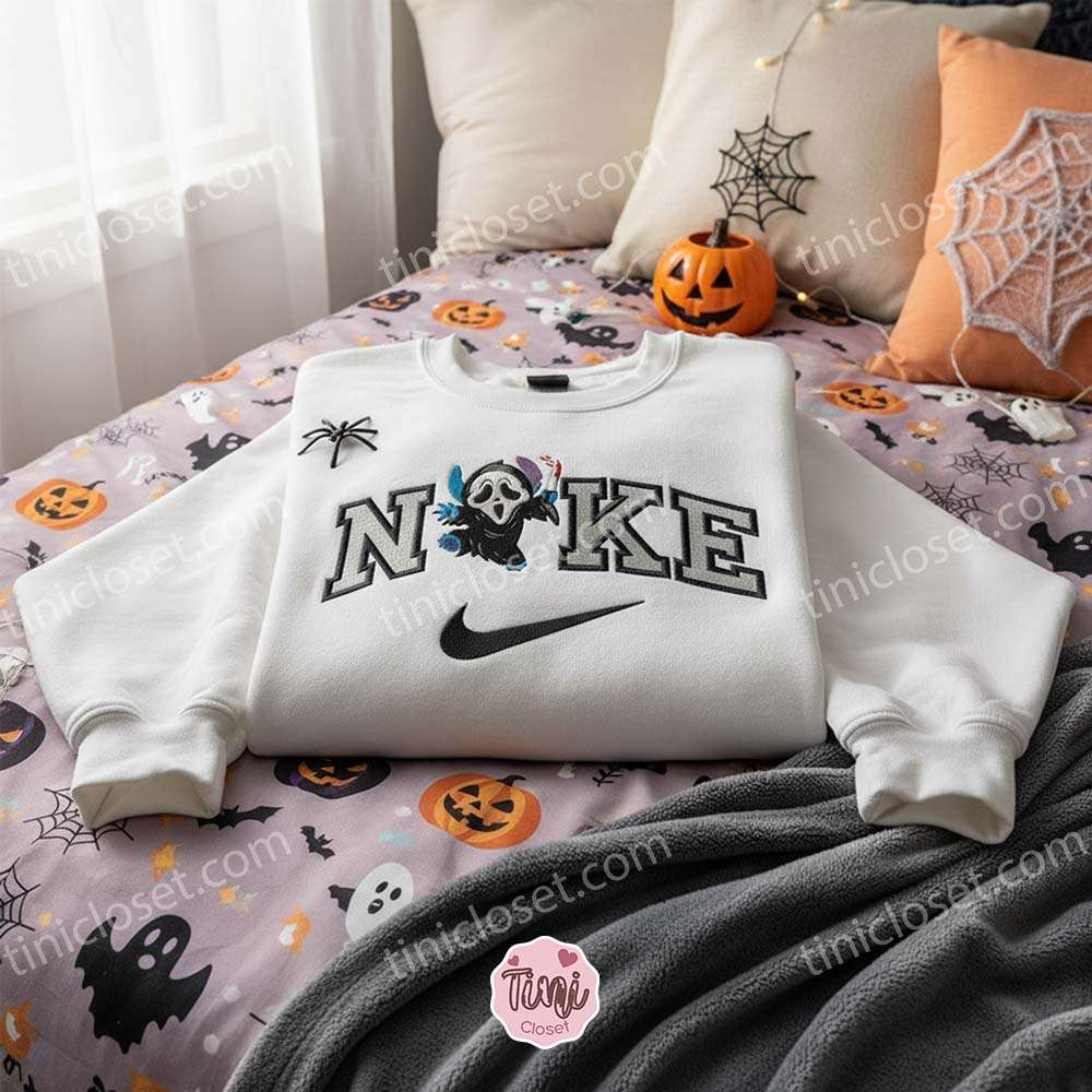 Stitch Cosplay Ghostface Halloween Embroidered Hoodie, What’s Your Favorite Ohana Sweatshirt, Spooky Scream Disney Apparel, Gift for Him Her Stitch Cosplay Ghostface Halloween Embroidered Hoodie, What’s Your Favorite Ohana Sweatshirt, Spooky Scream Disney Apparel, Gift for Him Her