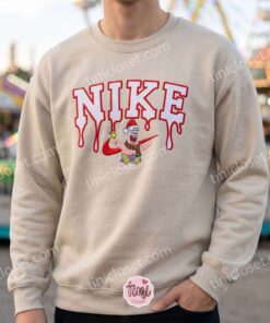 Xmas Patrick Star Embroidered Sweatshirt, SpongeBob SquarePants Cartoon Embroidered Sweatshirt, Christmas Gift for Family (3)