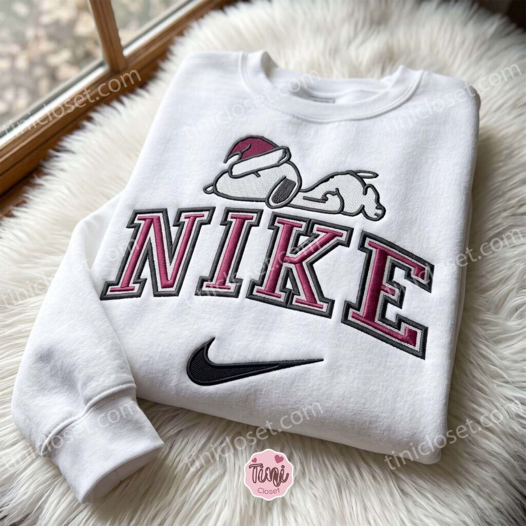 Snoopy Christmas Embroidered Sweatshirt, Peanuts Cartoon Embroidered Shirt, Christmas Embroidered Hoodie Snoopy Christmas Embroidered Sweatshirt, Peanuts Cartoon Embroidered Shirt, Christmas Embroidered Hoodie