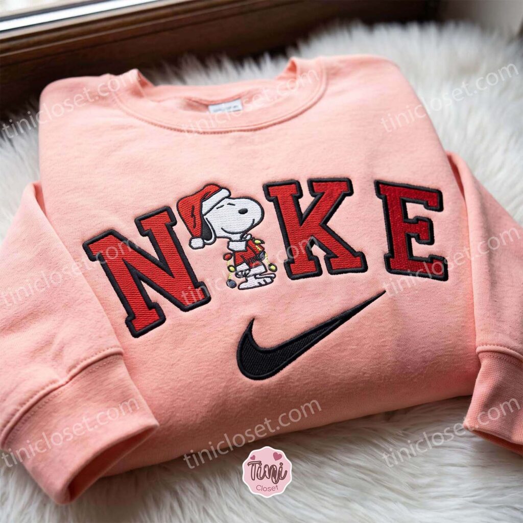 Christmas Snoopy Embroidered Hoodie, Peanuts Cartoon Embroidered Sweatshirt, Christmas Embroidered Shirt Christmas Snoopy Embroidered Hoodie, Peanuts Cartoon Embroidered Sweatshirt, Christmas Embroidered Shirt