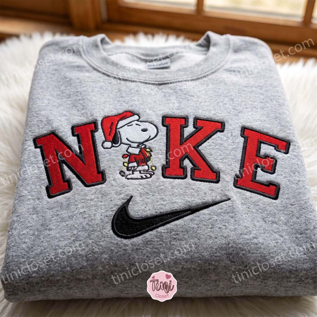 Christmas Snoopy Embroidered Hoodie, Peanuts Cartoon Embroidered Sweatshirt, Christmas Embroidered Shirt Christmas Snoopy Embroidered Hoodie, Peanuts Cartoon Embroidered Sweatshirt, Christmas Embroidered Shirt